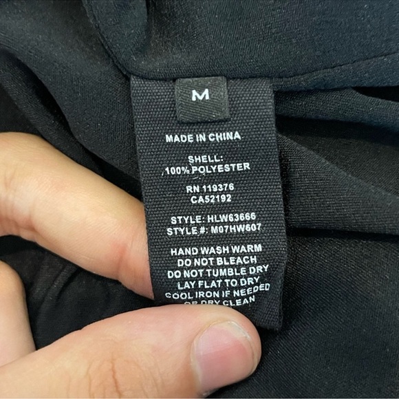 Helmut Lang Asymmetric Long Sleeve Polyester Dress Size Medium - Picture 11 of 12